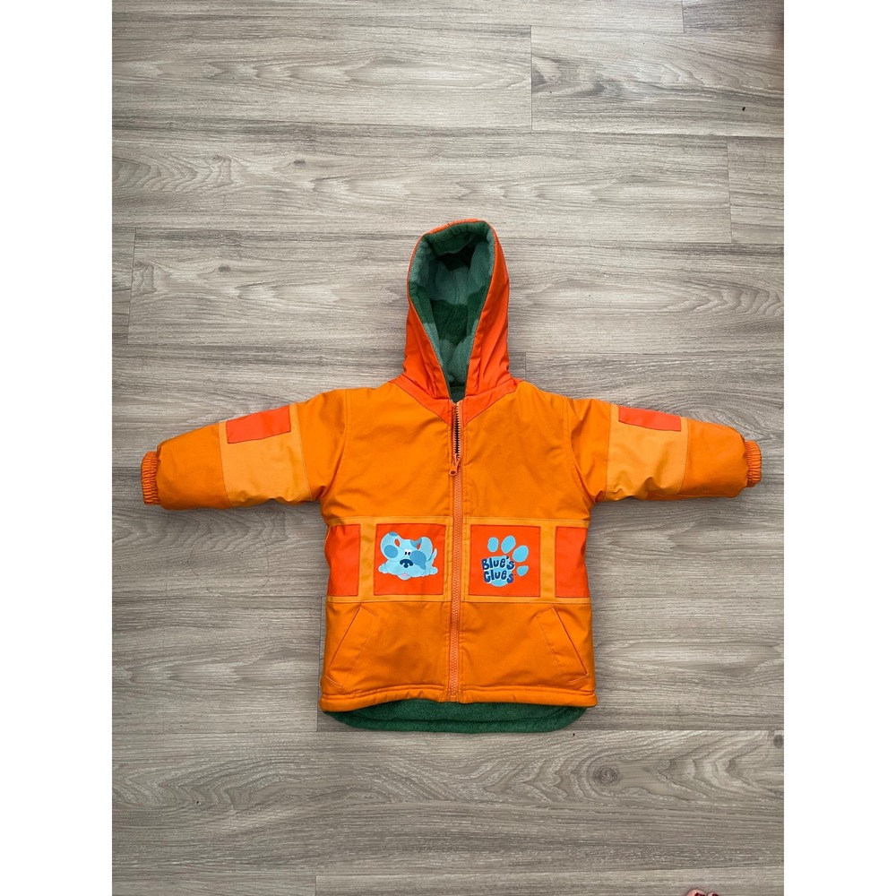 Vintage 2002 Y2K Blues Clues Boys Toddler 3T Coat Reversible Puffer Kidcore
